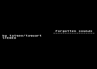 Forgotten Sounds