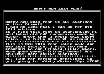 Happy New 2014 Year!