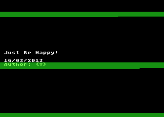 Just Be Happy!