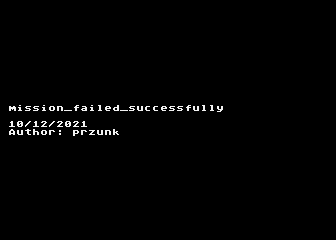 Mission Failed Successfully