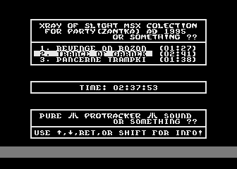 Xray of Slight Msx Colection for Party AD 1995