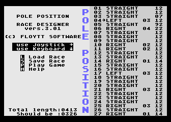 Pole Position & Race Designer