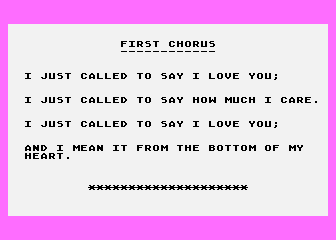 I Just Called to Say I Love You