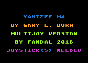 Yahtzee M4